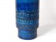 Large ceramic vase Italy Aldo Londi Bitossi Rimini vintage blue 1960