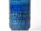 Large ceramic vase Italy Aldo Londi Bitossi Rimini vintage blue 1960
