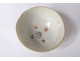 Small bowl with sake Chinese porcelain birds flowers China signed XIXth century