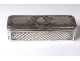 Box snuffbox solid silver flowers silver snuffbox 75gr nineteenth century