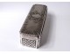 Box snuffbox solid silver flowers silver snuffbox 75gr nineteenth century