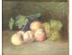 Pastel painting Emma Gardel still life fruit grapes peach nineteenth twentieth