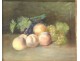 Pastel painting Emma Gardel still life fruit grapes peach nineteenth twentieth