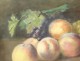 Pastel painting Emma Gardel still life fruit grapes peach nineteenth twentieth