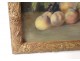 Pastel painting Emma Gardel still life fruit grapes peach nineteenth twentieth