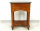 Bedside table Empire mahogany black marble late nineteenth century