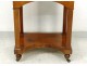 Bedside table Empire mahogany black marble late nineteenth century