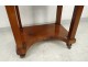 Bedside table Empire mahogany black marble late nineteenth century