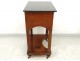 Bedside table Empire mahogany black marble late nineteenth century