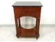 Bedside table Empire mahogany black marble late nineteenth century