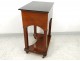 Bedside table Empire mahogany black marble late nineteenth century