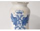 Albarel earthenware medicine pot Spain Catalonia eagle bicéphal XVIII