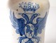 Albarel earthenware medicine pot Spain Catalonia eagle bicéphal XVIII