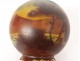 Night light ball glass Deveau landscape boat wrought iron Art Nouveau XIXth