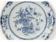 Porcelain dish Compagnie des Indes China white-blue flowers Kangxi XVIII