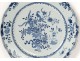 Porcelain dish Compagnie des Indes China white-blue flowers Kangxi XVIII