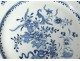 Porcelain dish Compagnie des Indes China white-blue flowers Kangxi XVIII