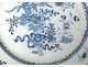 Porcelain dish Compagnie des Indes China white-blue flowers Kangxi XVIII