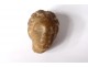 Small antique marble sculpture head greek roman woman collection