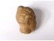 Small antique marble sculpture head greek roman woman collection