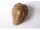Small antique marble sculpture head greek roman woman collection