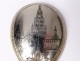 Russian twisted sterling silver caviar spoon twisted Moscow Kremlin nineteenth