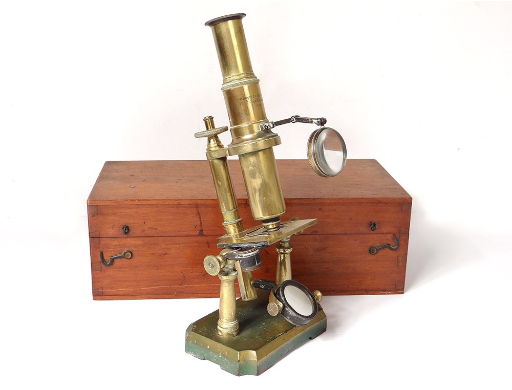 Ancienne Pièce De Microscope Avec Longue-vue - Pour Pièces Détachées