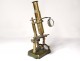 Antique microscope Radiguet &amp; Opticians son Paris optical brass cabinet 19th