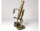 Antique microscope Radiguet &amp; Opticians son Paris optical brass cabinet 19th