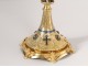 Neo-gothic chalice silver vermeil Minerve Besnard Paris diamonds angels twentieth