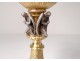 Neo-gothic chalice silver vermeil Minerve Besnard Paris diamonds angels twentieth