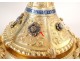 Neo-gothic chalice silver vermeil Minerve Besnard Paris diamonds angels twentieth