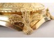 Neo-gothic chalice silver vermeil Minerve Besnard Paris diamonds angels twentieth