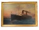 Great HSP marine painting E. d'Argence liner La Provence Atlantique 1908