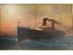 Great HSP marine painting E. d'Argence liner La Provence Atlantique 1908