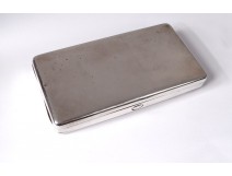 English silver cigarette case London Cohen &amp; Charles silver twentieth