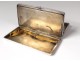 English silver cigarette case London Cohen &amp; Charles silver twentieth