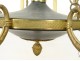 Empire chandelier 8 lights gilt bronze dolphins palmettes early twentieth century