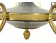 Empire chandelier 8 lights gilt bronze dolphins palmettes early twentieth century