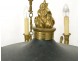 Empire chandelier 8 lights gilt bronze dolphins palmettes early twentieth century