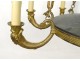 Empire chandelier 8 lights gilt bronze dolphins palmettes early twentieth century