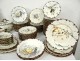 Crockery set 102PC earthenware Creil Montereau decor Parisian Richard nineteenth