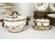 Crockery set 102PC earthenware Creil Montereau decor Parisian Richard nineteenth