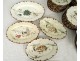 Crockery set 102PC earthenware Creil Montereau decor Parisian Richard nineteenth