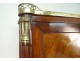 Secretary sash Louis XVI mahogany marble stamped L. Moreau eighteenth