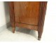 Secretary sash Louis XVI mahogany marble stamped L. Moreau eighteenth