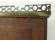 Secretary sash Louis XVI mahogany marble stamped L. Moreau eighteenth