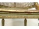 Louis XVI caned office armchair carved gilded Napoleon III nineteenth