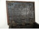 Chest of oak wrought iron lock triangle seventeenth century