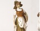 2 characters porcelain Royal Dux Bohemia fisherman woman Art Nouveau XIXth